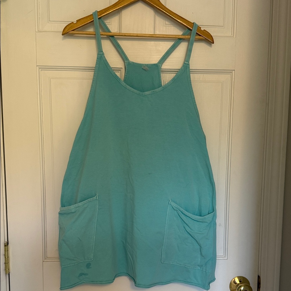 FP Movement by Free People Aqua Tank Top with Pockets